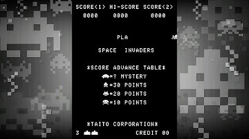 Space Invaders (Arcade) Attract Mode 1080p60