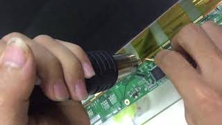 Operation Video 2/8 for LED LCD TV Flex Cable Replacement by LCD Bonding Machine