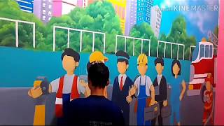 Desain lukis dinding ruang kelas | Lukis dinding TK pertiwi tema profesi | Lukis dinding sekolah Desain lukis dinding ruang kelas | Lukis dinding TK pertiwi tema profesi | Lukis dinding sekolah