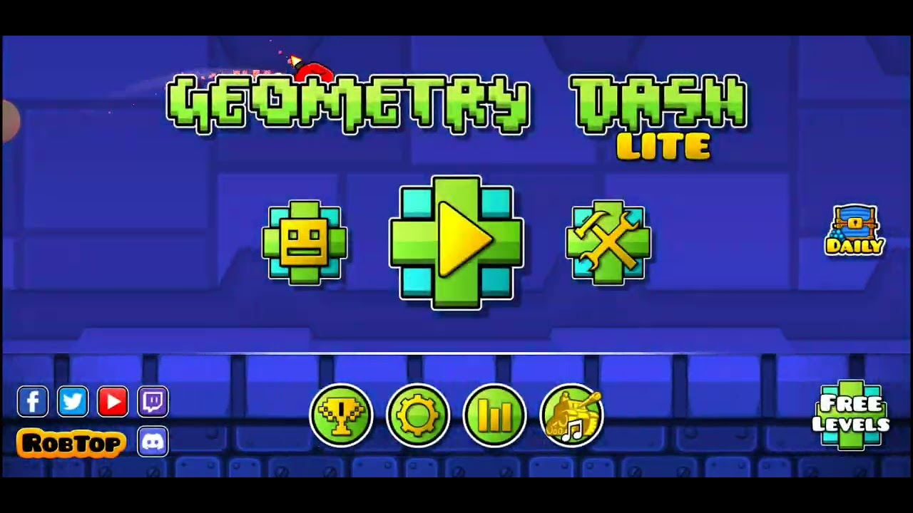 i play geometry dash lite - YouTube