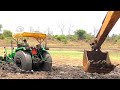 John Deere Stuck in Mud Rescued By JCB and Sonalika 60 Rx | Tractor Breaked Gearbox