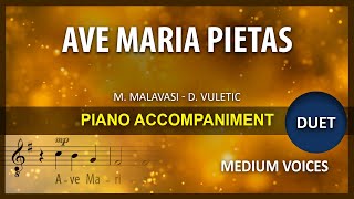 Ave Maria Pietas Karaoke medium voice