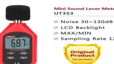 UNI-T UT353 Digital Sound Level Meter UT353BT Noisemeter 30-130dB Decibel Tester Noise Audio Detecto