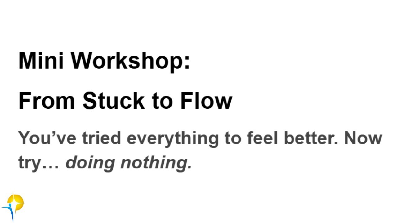 Feeling Stuck In Life? Maybe It’s Time To Do… NOTHING (Click Link)