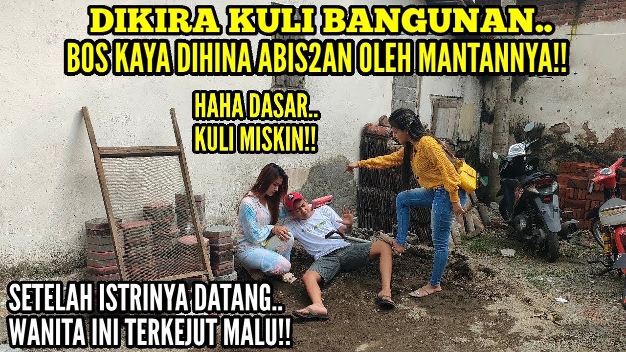 BOS KAYA DIHINA ABIS2AN OLEH MANTANNYA DIKIRA KULI BANGUNAN!!Saat istrinya datang ini yang terjadi..