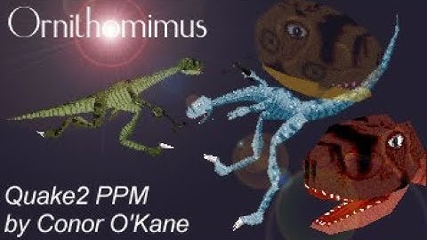 Bird Mimic Dinosaur Ripping Up Marics Map The Pit for Quake 2 CTF RailwarZ