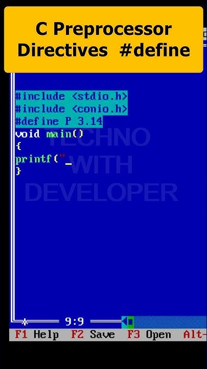 c preprocessor directives In C Part 106 | C Programming #ytshorts # ...