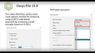 Oasys Pile Tutorial: IS 2911 screenshot 2