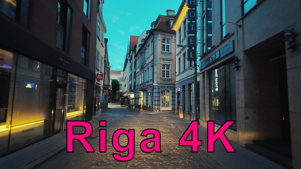 Relaxing Drive in Riga, Latvia ASMR 4K