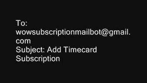 FULLY Working World of Warcraft Subsciption Extension Hack!!