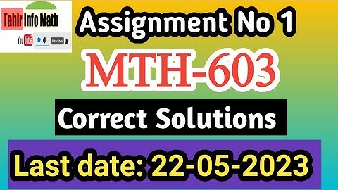 MTH603 assignment No 1 solution Spring 2023
