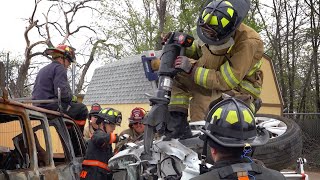 Tie Back Rig (Part 5): Extricating the Vehicle | Vehicle Extrication Fireground Training