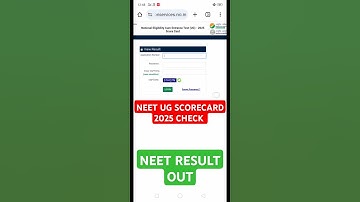 NEET UG SCORECARD 2025 | NEET UG RESULT 2025 #shorts #neetug #neetresult