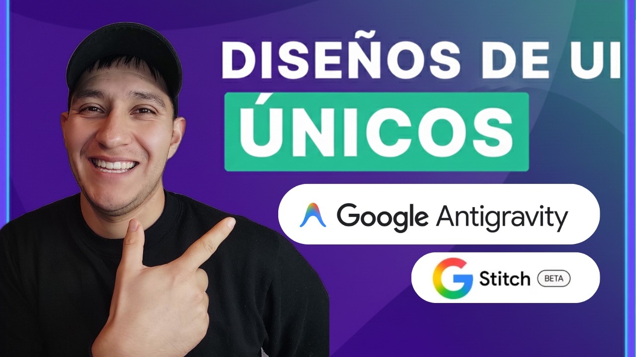 SECRETOS de GOOGLE! Crea UIs VIVAS y ÚNICAS con Stitch + Antigravity (Tutorial)