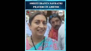 Bjp Leader Smriti Irani Celebrates Navratri In Amethi, Prays For A Healthy And Empowered India