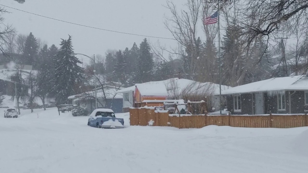 Snow Storm in Havre, MT 2/8/18 YouTube