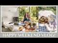 The cutest birthday picnic, new Abercrombie try on haul, bread making, rearranging my office || VLOG
