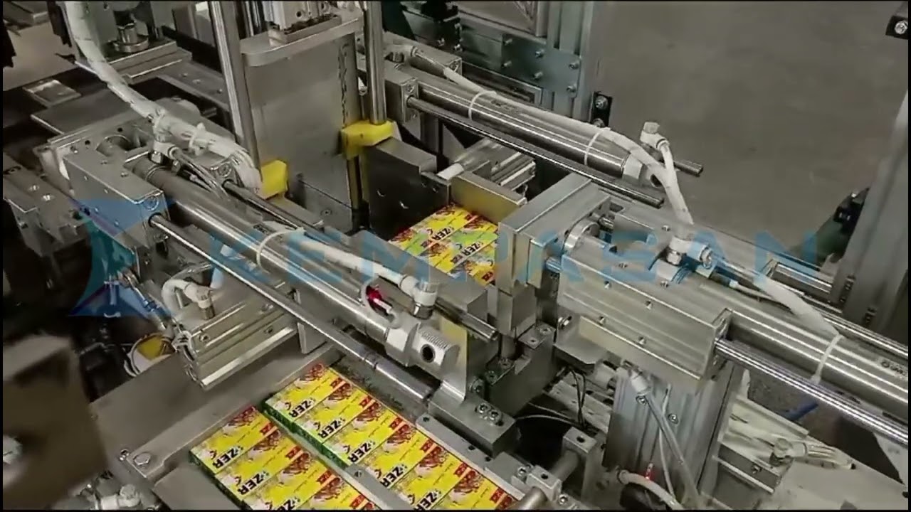 Kapaklı kutu, küp bulyon kutulama makinası / Lidded box, cartoning machine for cube boullion