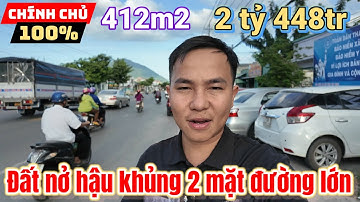 Bán 412m2 đất gần KDL núi Bà Tây Ninh 7,2x35 nở hậu 16,39 2 mặt tiền đường Bời Lời phường Ninh Thạnh