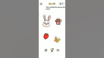 Brain out game level 86  solution butterfly under the text solution