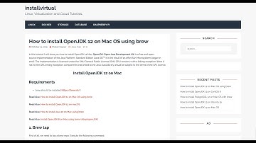 How to install OpenJDK 12 on Mac using brew