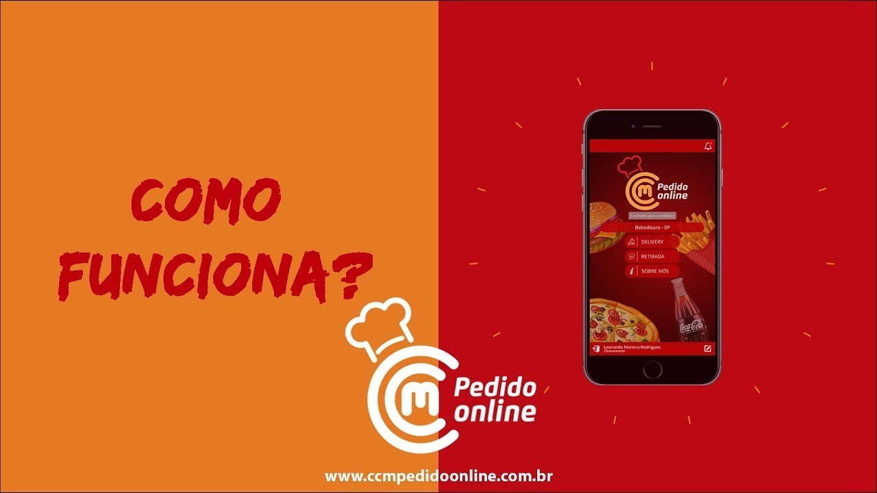 Demonstração Aplicativo CCM Pedido Online