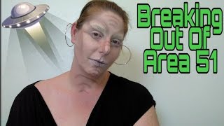 Area 51 Alien Makeup Look