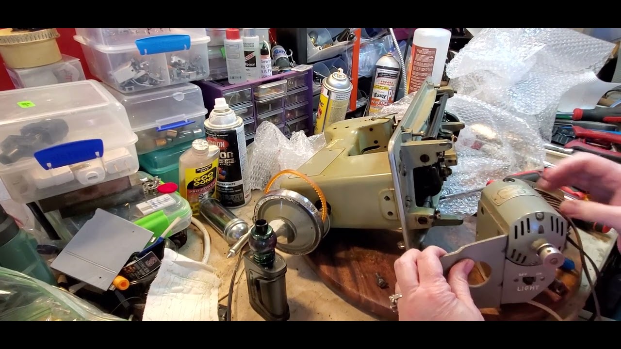 Necchi Mira BU motor housing removal