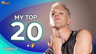 Eurovision 2024 My Top 20 - New 