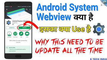 Android System Webview | Android System Webview Kya he | Explained in Hindi with Live Demo