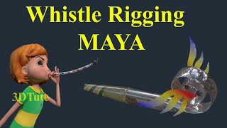 Whistle Rig in MAYA | Flare Deformer | Sine Deformer | Bend Deformer