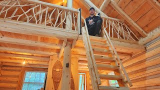 Twig Railing & Ladder + Wildfires in Canada! / Ep106 / Outsider Cabin Build by The Outsider 439,692 views 10 months ago 19 minutes