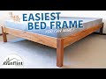 Super simple queen bed frame  diy in a day