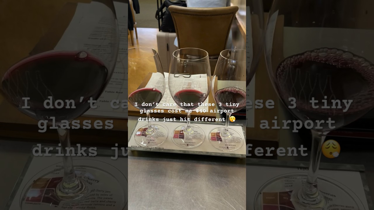 An absolute necessity before a flight 