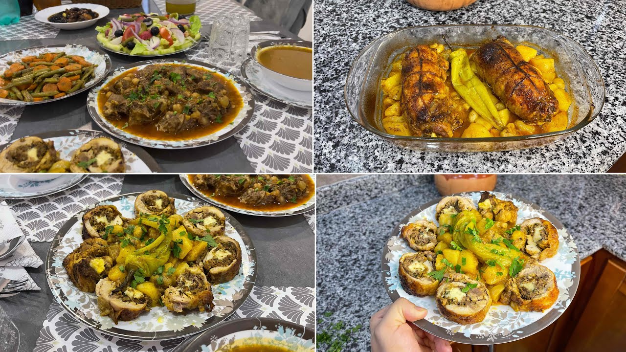 طبق اليوم 13 من رمضان🌙 كويس دجاج ديسوسي محشي باللحم و الجبن😍مرافق بالبطاطا و الفطر