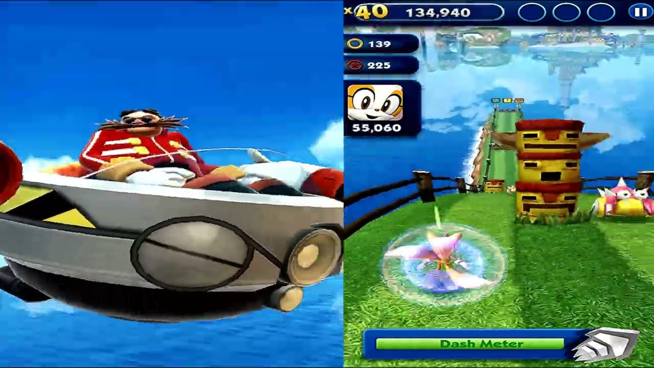 Sonic Dash - Tails Run, Cool Android Reverse Gameplay HD - Part 38