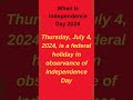 when is independence day USA 📅 Calendar 365 📅
