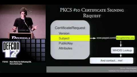 DEFCON 17: More Tricks For Defeating SSL
