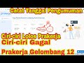 Pengumuman Prakerja 12