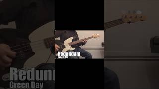 Green Day - Redundant | Bass Cover #shorts #basscover #greenday #mikedirnt