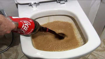 How do you clean a badly stained toilet?