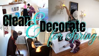 SPRING CLEAN AND DECORATE / DECORATE WITH ME 2022 / SPRING DECORATING IDEAS / DECOR HAUL