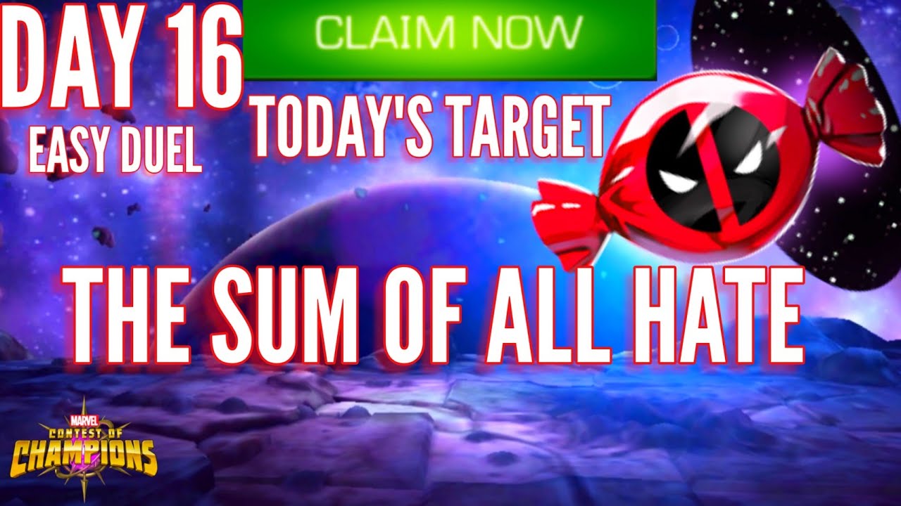 The Sum of All Hate • Defeat a Villain who will always exist so long as there is hatred on the world