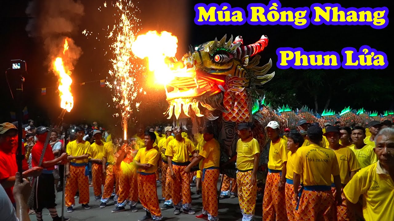 Múa Rồng Nhang Phun Lửa To Khổng Lồ tại Tòa Thánh Tây Ninh / Múa Lân ...