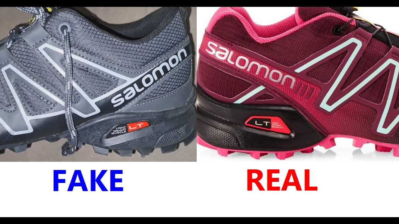 Real vs fake Salomon shoes. How to spot counterfeit Salomon Speedcross -  YouTube