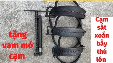 Cách sử dụng 3 mẫu cạm kiềng bẫy lợn rừng ,bẫy heo , bẫy hươu nai cạm 22,25,27cm