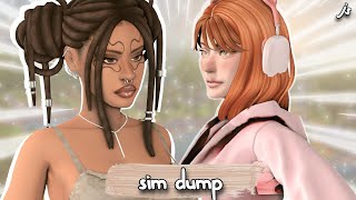 sim dump #2 ♡ | sims 4 cas | cc folder + sim download