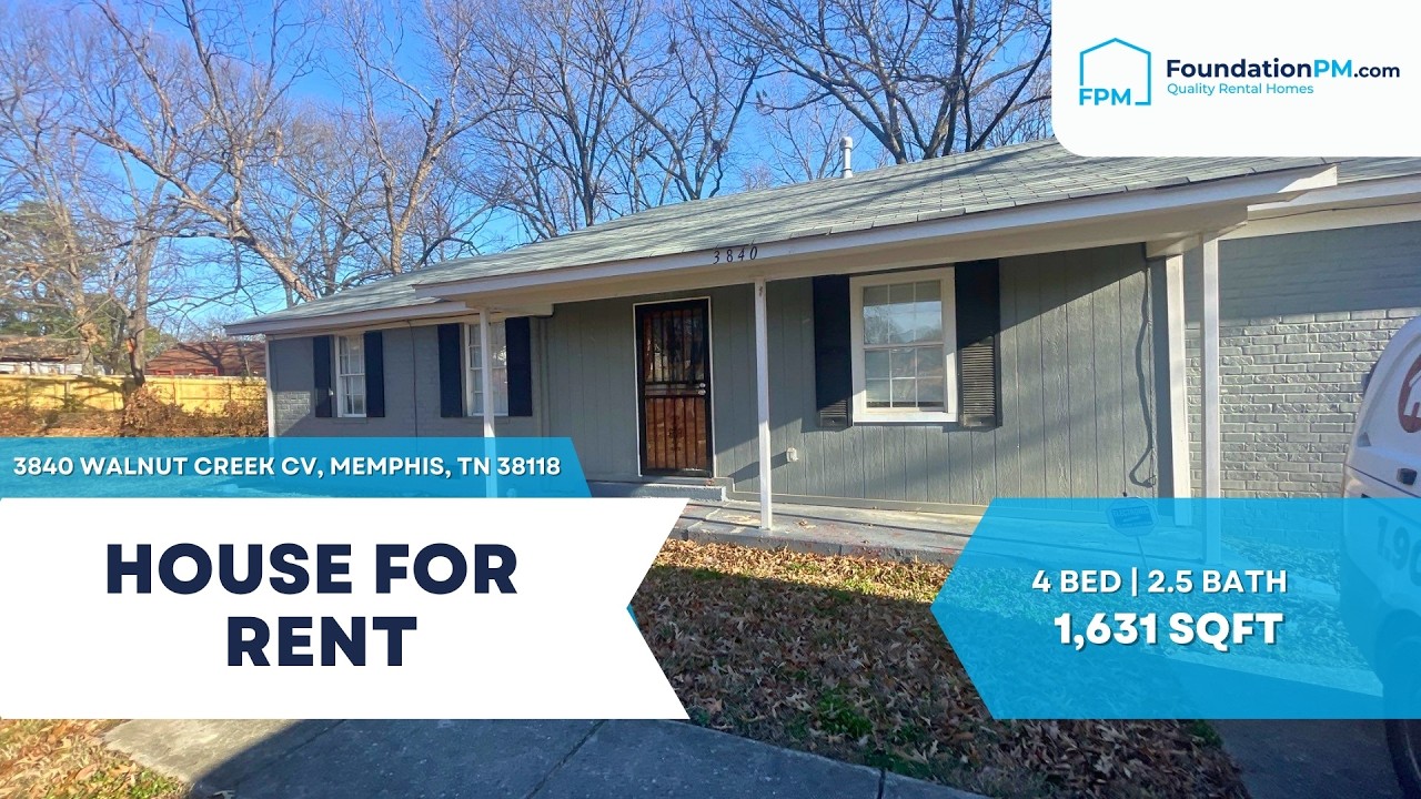 🏡 3840 Walnut Creek Cv, Memphis, TN 38118 | Cul-de-Sac Living | FoundationPM.com