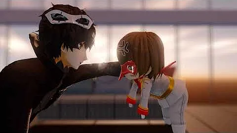 [P5 MMD] Small Akechi meets Joker - ShuAke 主明