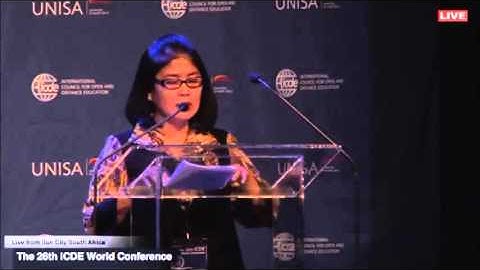 2. Welcome address by Prof Tian Belawati